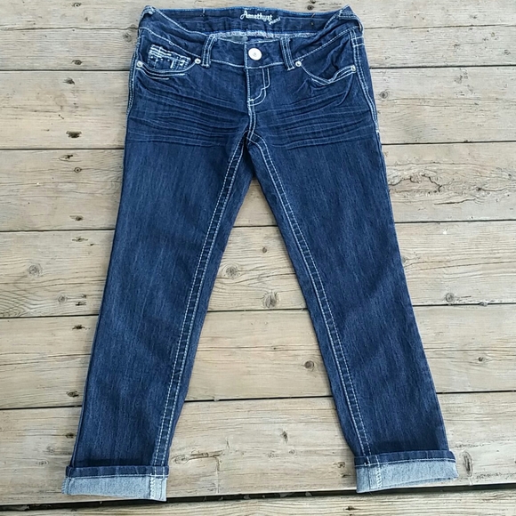 Amethyst Jeans Size 1 Capris - Picture 2 of 4